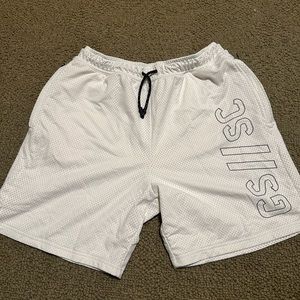 Gymshark Steve Cook White Mesh 
Shorts